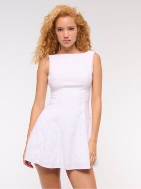 NWT Abercrombie & Fitch Mila High Neck Stretch Mini Dress, Size XLP